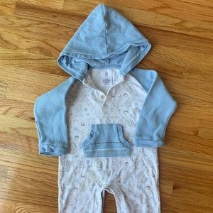 Disney Dumbo one piece hooded jumpsuit 18-24m